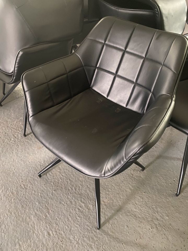 Stuhl Esszimmerstuhl Stühle Leder Kunstleder in Neuhof an der Zenn