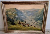 Wunderschönes Großes Gemälde Schafe auf der Alm Öl Lwd. signiert Baden-Württemberg - Bühl Vorschau
