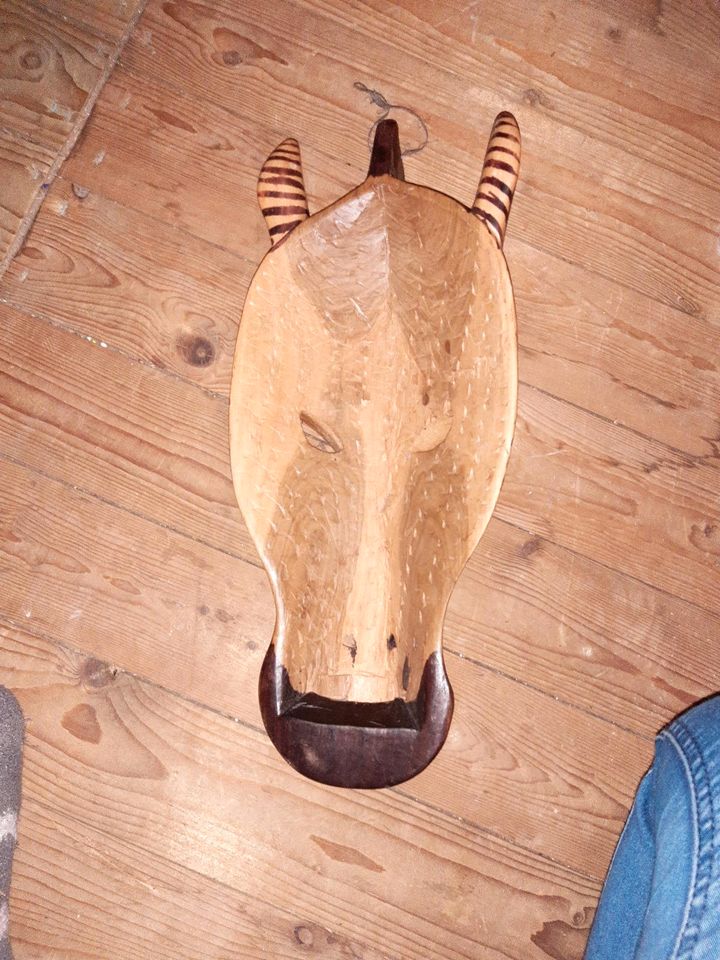Zebra Holz Maske in Wildeshausen