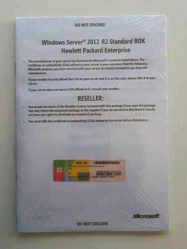 Microsoft Windows Server 2012 R2 Standard HP ROK 64-Bit DVD NEU in Schorfheide