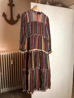 Zara Maxi Kleid Bommel Hippie Festval XS Wandsbek - Hamburg Rahlstedt Vorschau