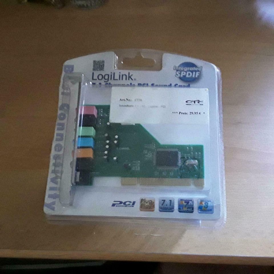 Logitech 7.1 channels PCI sound card neu in Gelsenkirchen