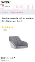 Neue Gepolsterte Esszimmer Stühle/ Stuhlschalen ohne Beine Baden-Württemberg - Mühlacker Vorschau