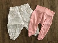 Zwei Baby Hosen rosa Katzen weiß Rüschen H&M Gr. 62 Sachsen - Rackwitz Vorschau