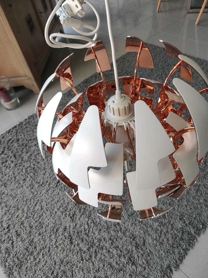 ❤️ IKEA Deckenlampe Hängelampe Star Wars Todesstern weiß/kupfer in Backnang