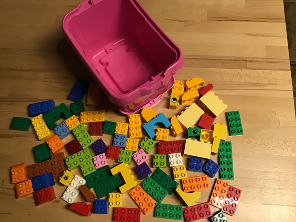 Lego Duplo Box 8er 4er 80 Grundbausteine Konvolut Starterset pink in Kempen