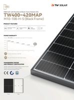 ** TOP-Angebot ** TW-Solar PV-Modul TW410MAP Photovoltaik 410 Wp Rheinland-Pfalz - Hachenburg Vorschau