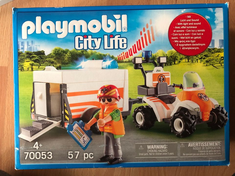 Playmobil Quad mit Sanitäteranhänger 70053 in Kesselsdorf