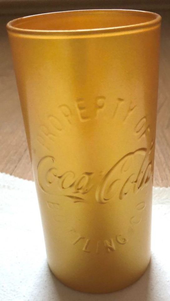 Coca-Cola Glas Gold in Hannover
