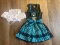 Mini-Dirndl, schwarz-blau/türkis, Landhaus Bayern - Oy-Mittelberg Vorschau