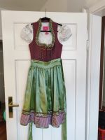 Krüger Dirndl in Größe 36 Beere/Grün und Bluse weiß neuwertig Neuhausen-Nymphenburg - Neuhausen Vorschau