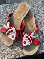Prada Sandalette Sandale rot weiß gr.36 Damen Designer Bayern - Weiden (Oberpfalz) Vorschau