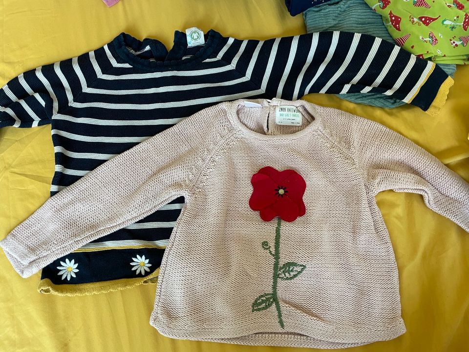 Sommerpullover 92 mit Gänseblümchen Mohnblume in Hamburg