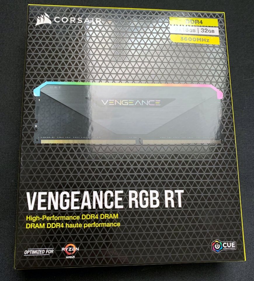 Corsair Vengeance RGB RT 32 GB (2 x 16 GB) DDR4 3.600MHz in Ludwigshafen