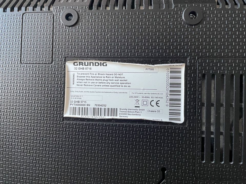 Grundig Fernseher TV 32 GHB 5715 LED in Frankfurt am Main