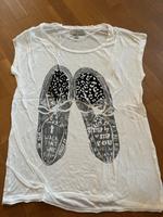 ZARA weißes T-Shirt mit Print / Aufdruck Gr. S Rheinland-Pfalz - Schweich Vorschau
