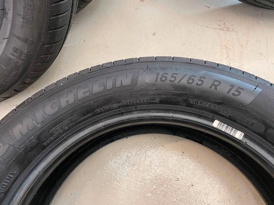 4 Sommerreifen 165/65/R15 81T 6,5mm Michelin mit Montage #C408S in Hanau