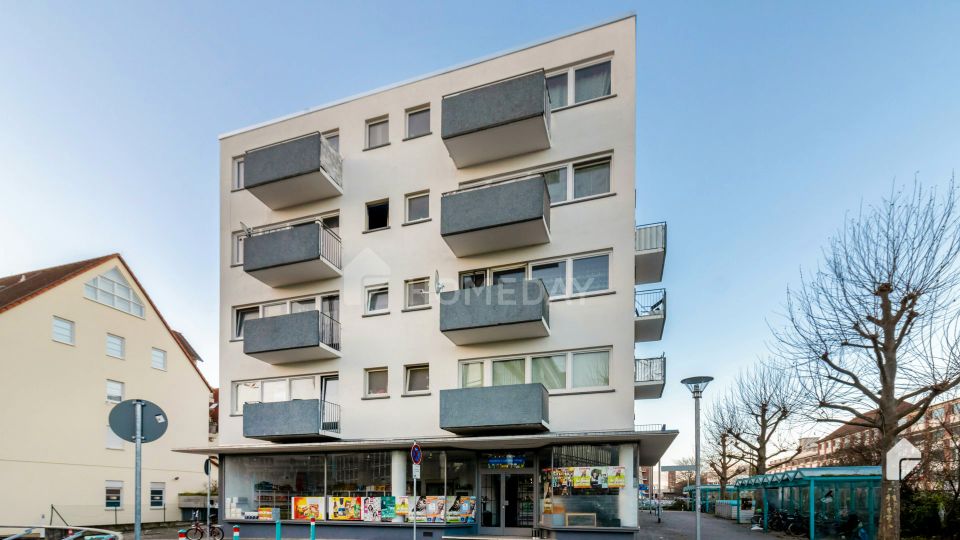 Gut geschnittene 1ZimmerWohnung mit Balkon und Duschbad in