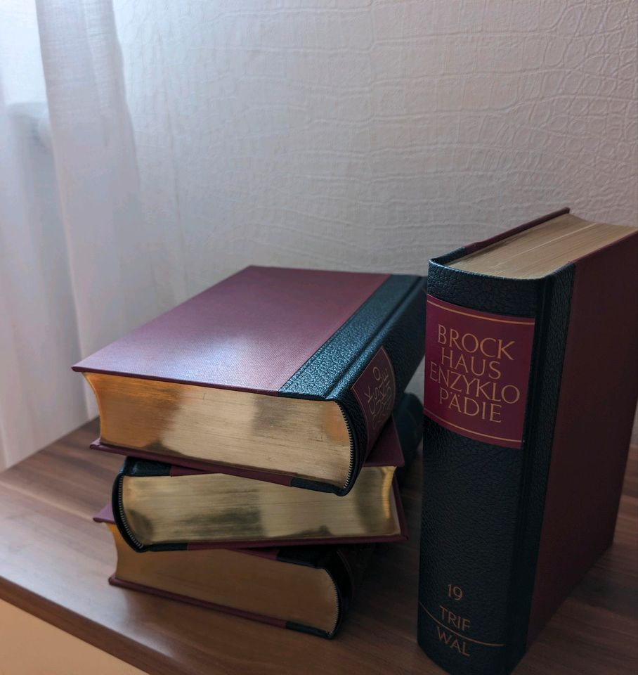antike vintage Enzyklopädie mit Goldschnitt von 1974 Dekor Bücher in Heilbronn