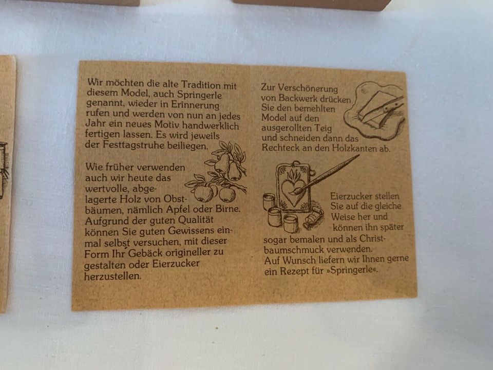 Gebäck verzieren / Formen aus Holz in Köln
