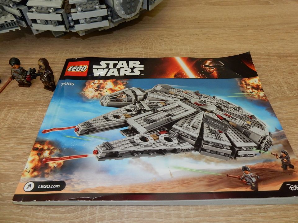 Lego Star Wars 75105 "MILLENNIUM FALCON" mit allen FIGUREN, BA! in Stade
