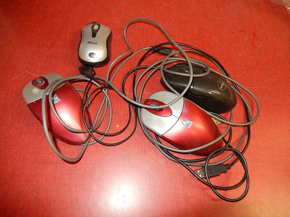 3x Maus mit USB in 1 Paket / Bundle / Konvolut / Karton / Kiste in Sundern (Sauerland)