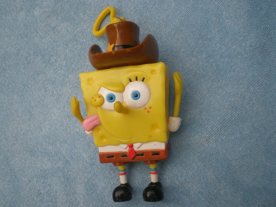 SpongeBob Schwammkopf, große Figur / Anhänger aus 2003 *RARITÄT* in Harsewinkel