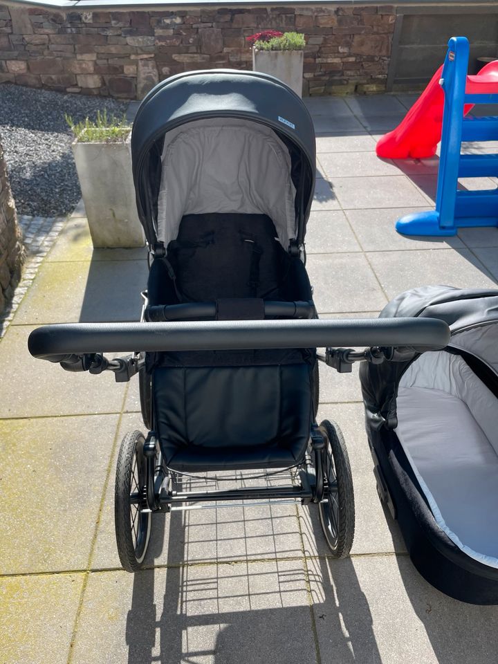 Kunert Kombi-Kinderwagen Retro Baby schwarz in Arzfeld