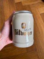 Bitburger Bierkrug mit Zinndeckel Steingut EM 2024 Sachsen - Zittau Vorschau