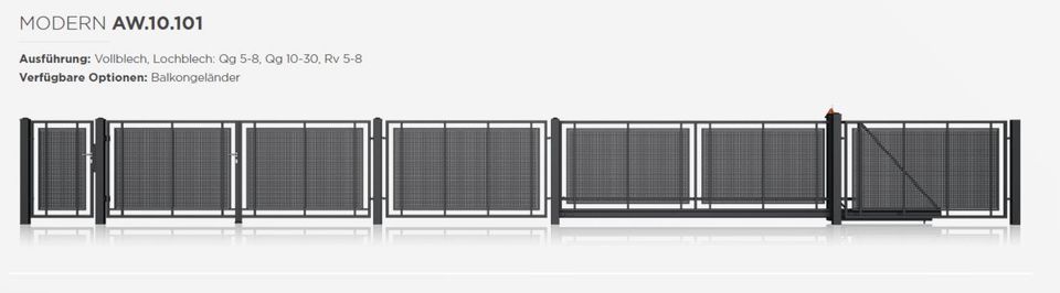 Schiebetor Zaunelement Zweiflügeltor Pforte Sichtschutz AW.10.101 in Wetter (Ruhr)