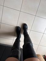 Overknee Stiefel Leder schwarz Thüringen - Erfurt Vorschau