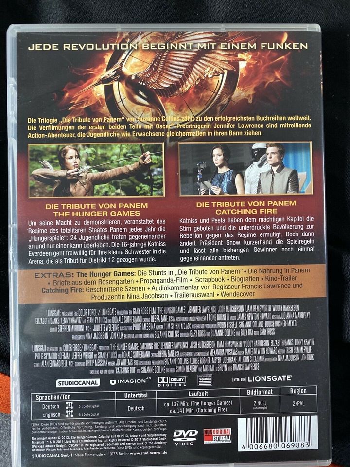 Die Tribute von Panem Doppel-DVD in Marsberg