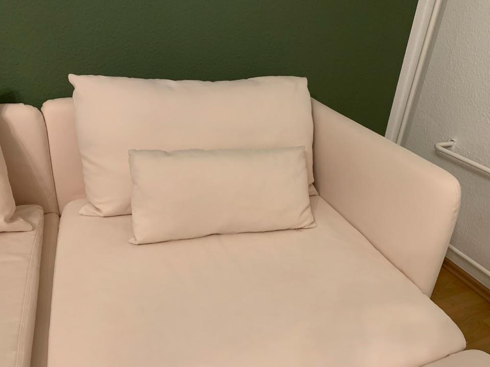 REDUZIERT IKEA SÖDERHAMN Sofa/ Couch, mit Recamiere in rosa in Bochum