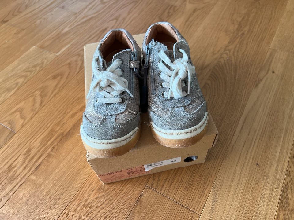 Bisgaard Leder Sneaker Kinderschuhe Gr.28 silber/Grau in Braunschweig