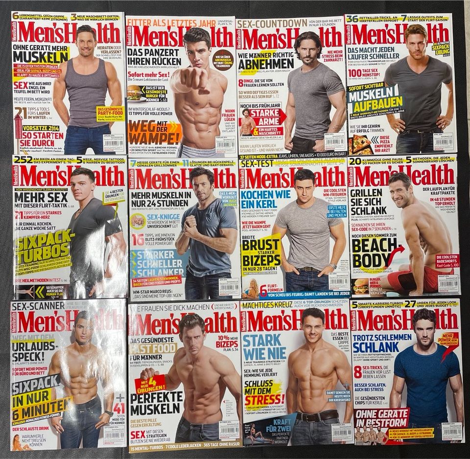 Men’s Health 2014 komplett 12 Zeitschriften in Bochum