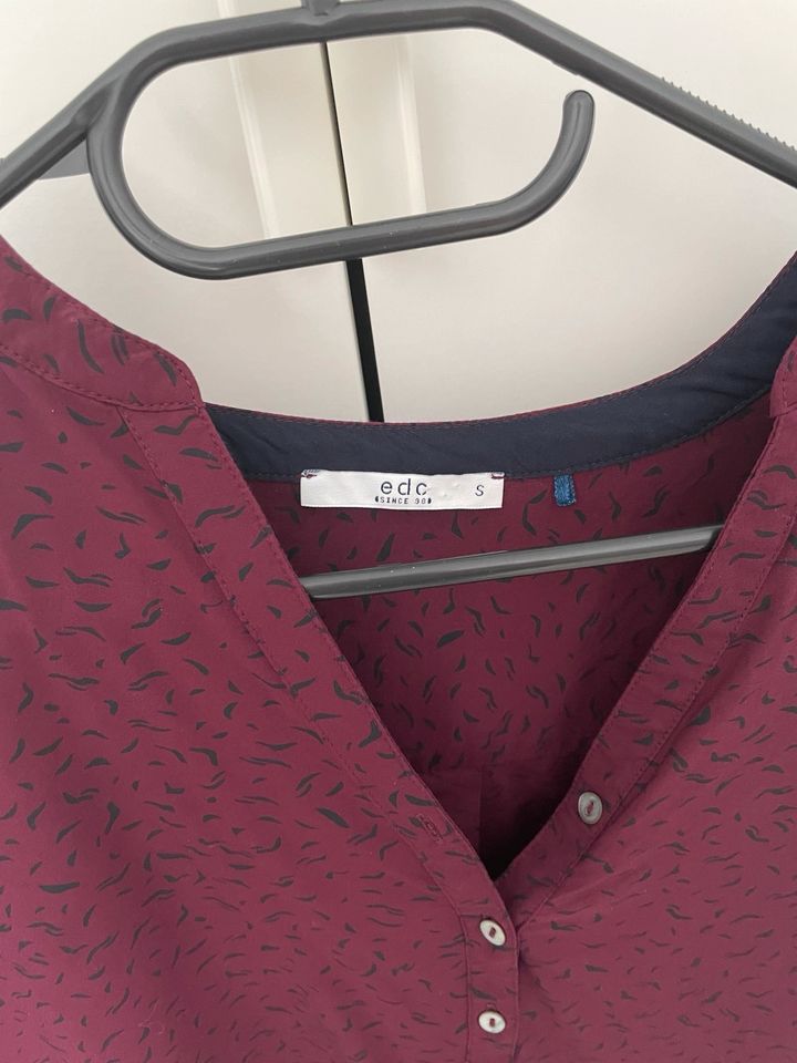 Bluse Esprit S edc beere bordeaux Tunika Shirt in Wolfschlugen