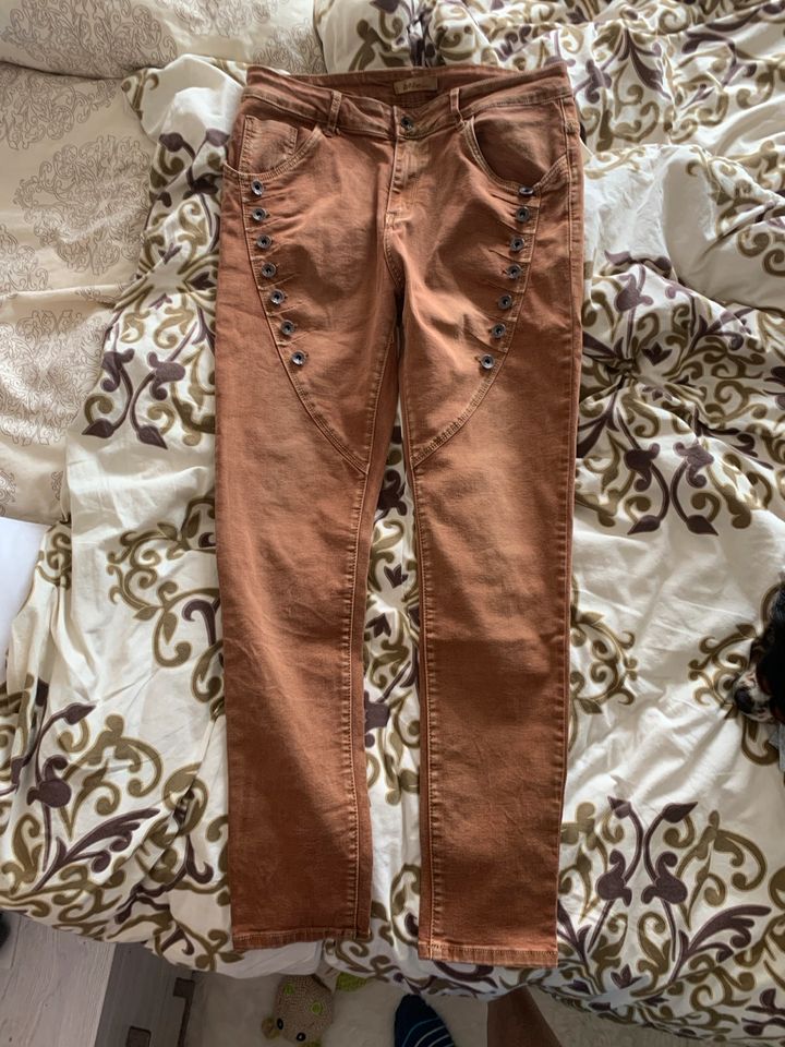 Zac & Zoe tolle Stretch Jeans Hose Gr. M 38 40 Camel Cognac wNeu in Herzogenrath