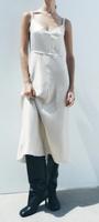 Midikleid aus Satin und Acetat/Champagne Farbe/Gold/Gr.S/Zara Mitte - Tiergarten Vorschau