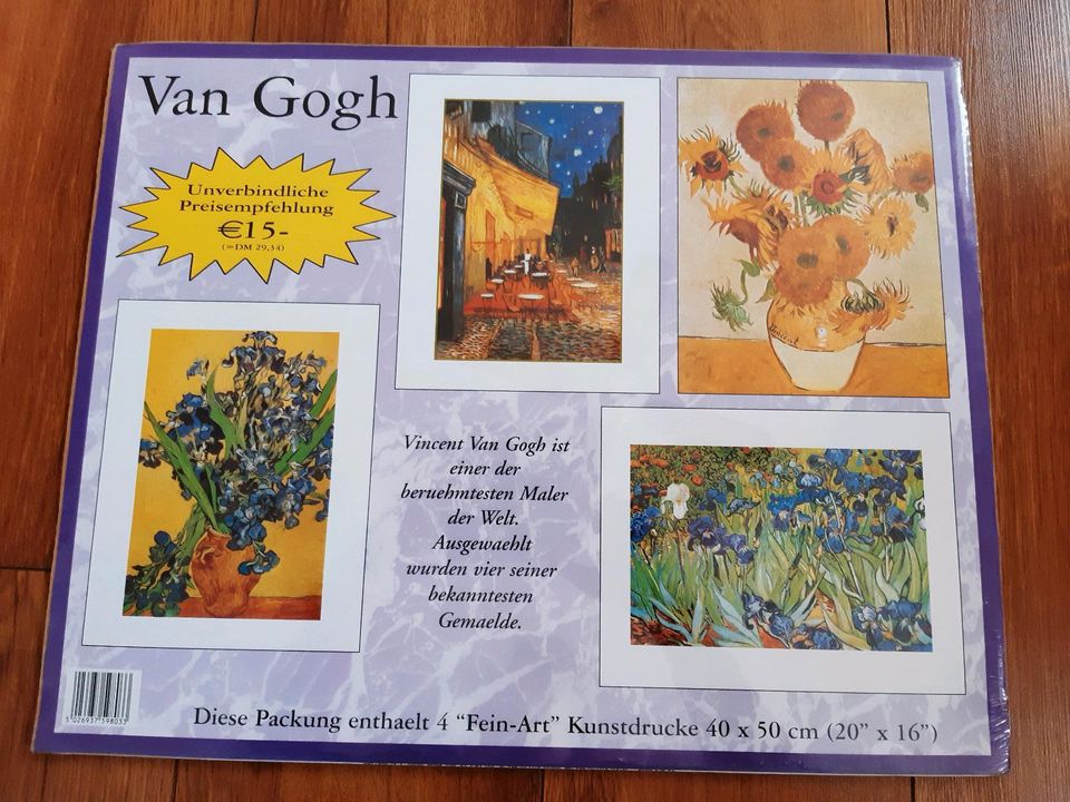 Kunstdrucke je 40 x 50 cm Van Gogh, Monet, Klimt, Macke in Rammenau