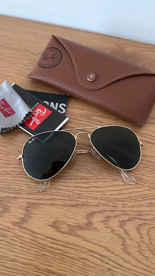 Ray Ban Aviator Sonnenbrille 55mm - 14mm in Essen