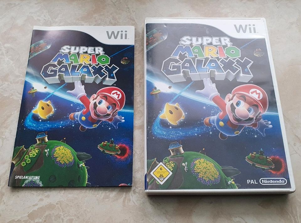 Nintendo Wii Spiel Mario Galaxy inkl. Anleitung und OVP in Wittenborn