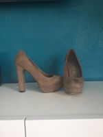 Pumps High Heels Plateau Francesco Milano beige Größe 36 Bayern - Kirchseeon Vorschau