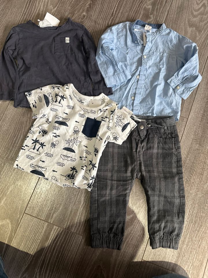 Kleidungsset gr 80 Hemd, Shirt, Tshirt, Hose in Fockbek