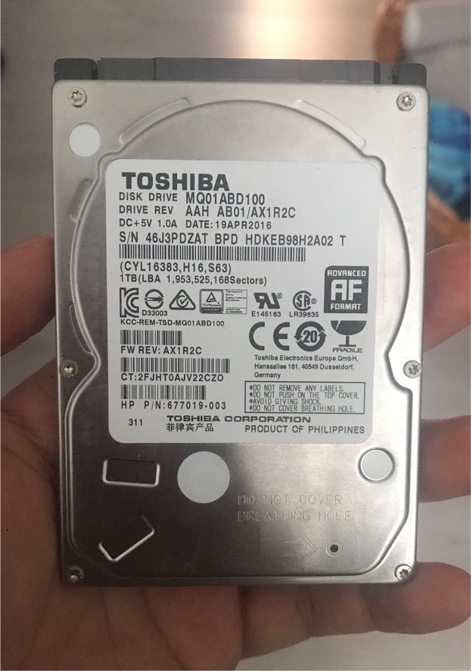 Toshiba HDD 1 TB in Bebra