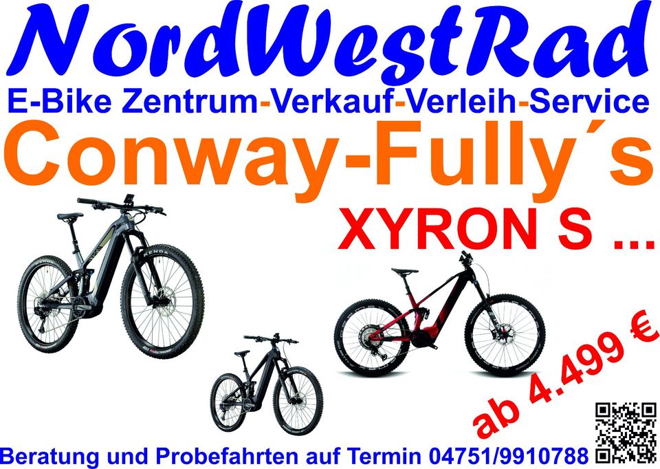 CONWAY E-MTB Fully Xyron S .. Carbon- Conway-Fully Action 2024 in Otterndorf