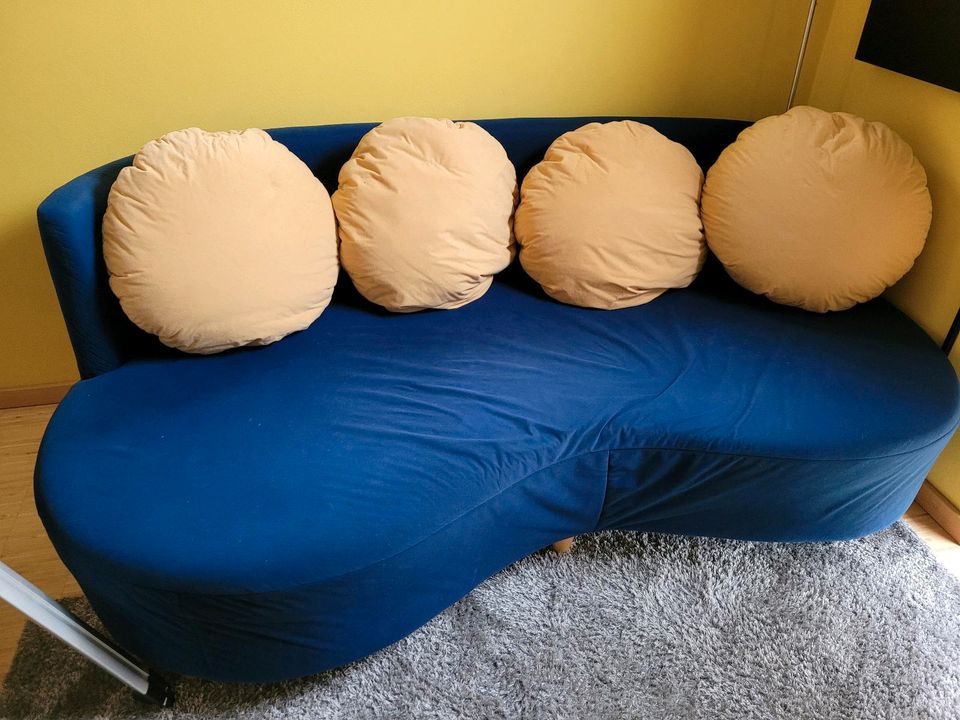 Couch Schlafcouch Nierenform 100x190 cm in Hirschberg