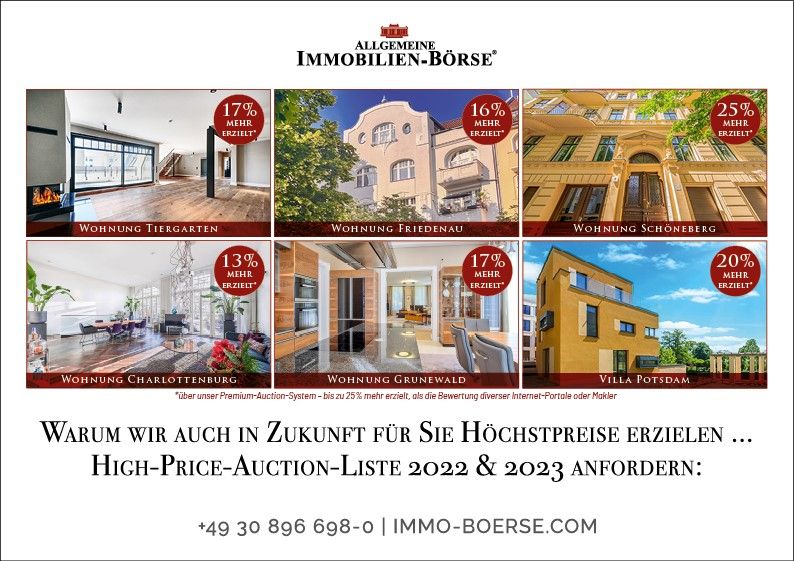 7.000,- € pro QM- MODERNE 5 ZI.-DESIGNER-MAISONETTE für exklusive Ansprüche- mit Gartenzugang in Berlin