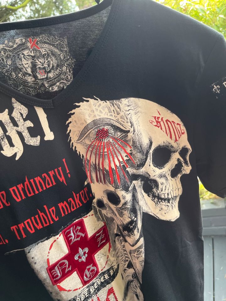 Kingz Rebel Bikershirts top Qualität Totenkopf neu in Hilden