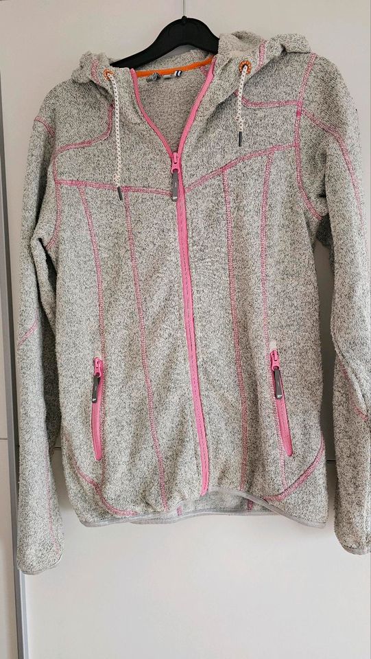 3P/Icepeak Sweatjacke Gr. 36 grau/rosa in Neustadt am Rübenberge