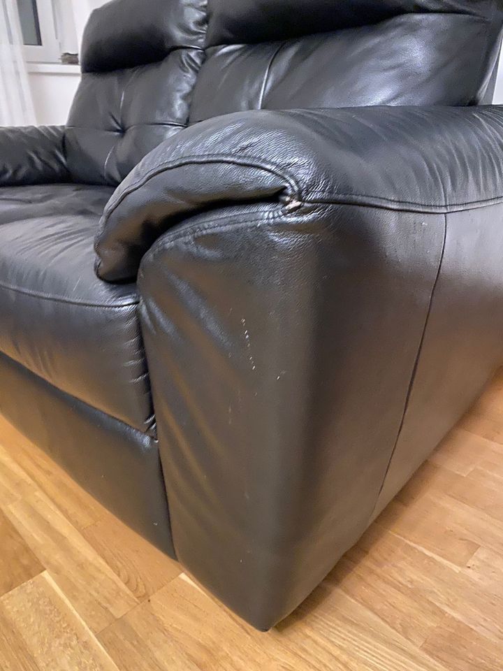 Leder Couch Sitz Garnitur 3 Teilig Sofa in Berlin